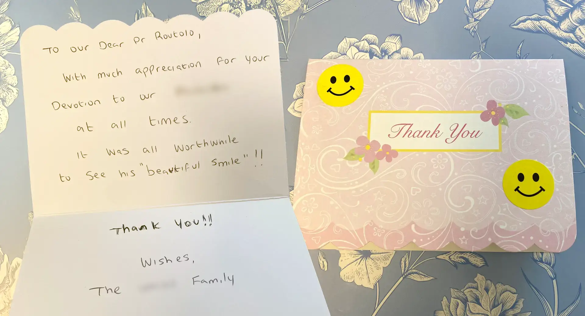patient thank you card