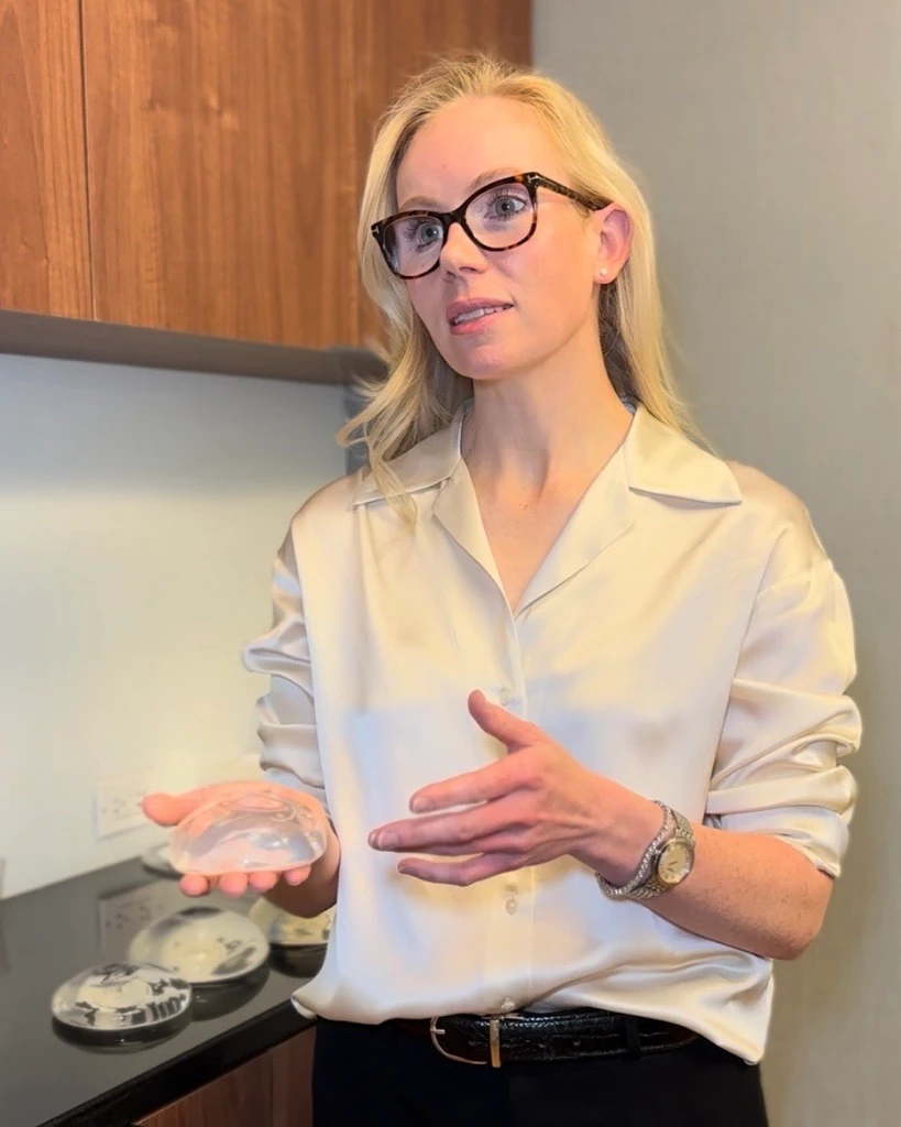 Dr. Catherine Calvert during breast consultation